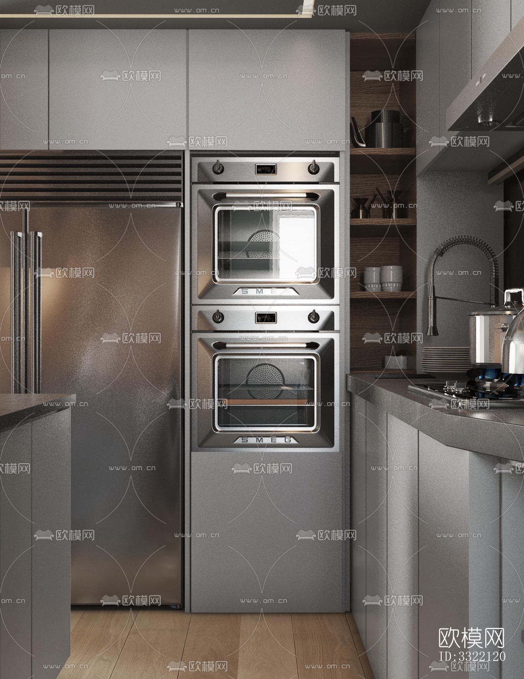 现代客厅效果图下载（渲染图11）