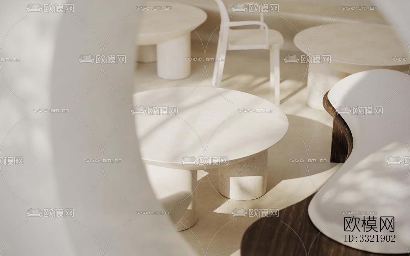 现代客厅效果图下载（渲染图2）