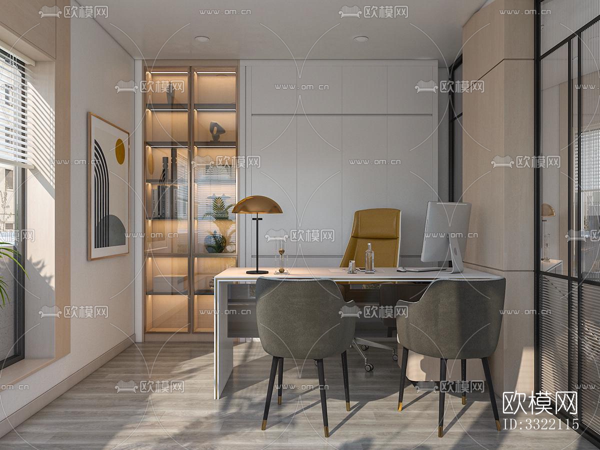 现代客厅效果图下载（渲染图4）