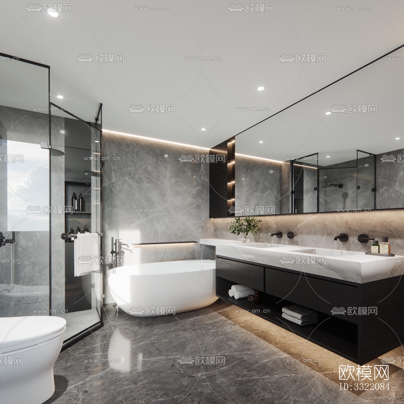 现代客厅效果图下载（渲染图19）