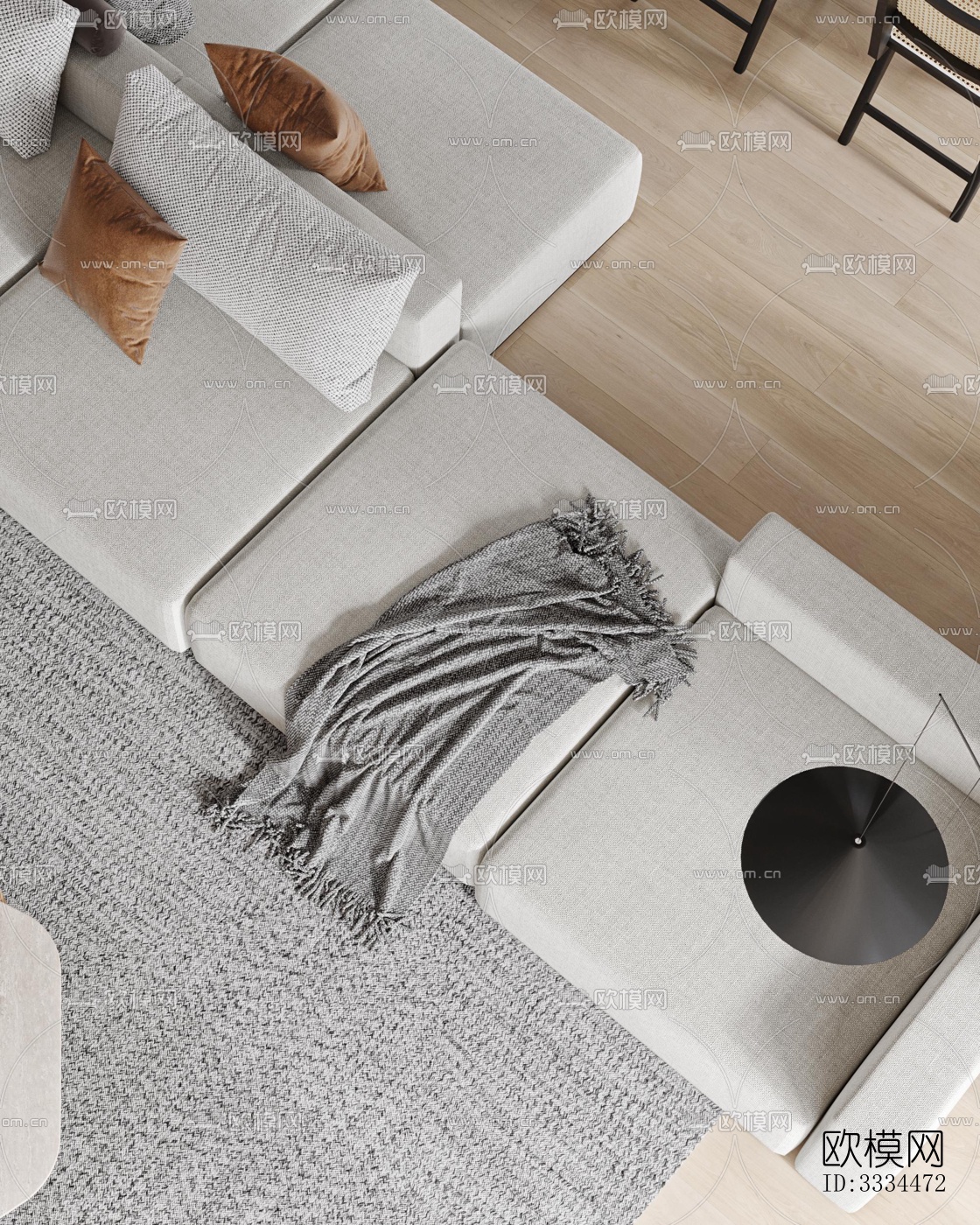 现代客厅效果图下载（渲染图2）