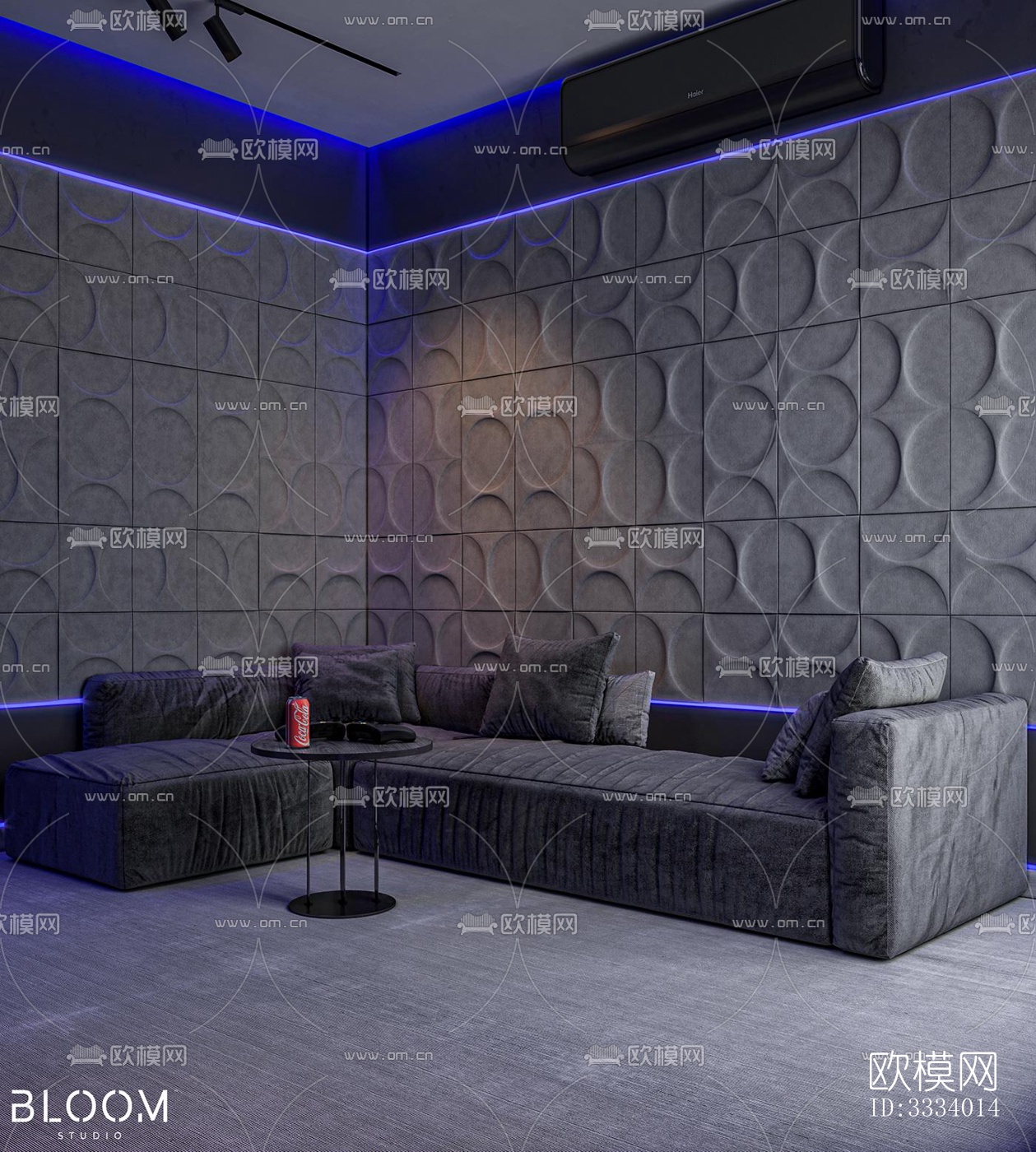 现代卧室效果图下载（渲染图6）