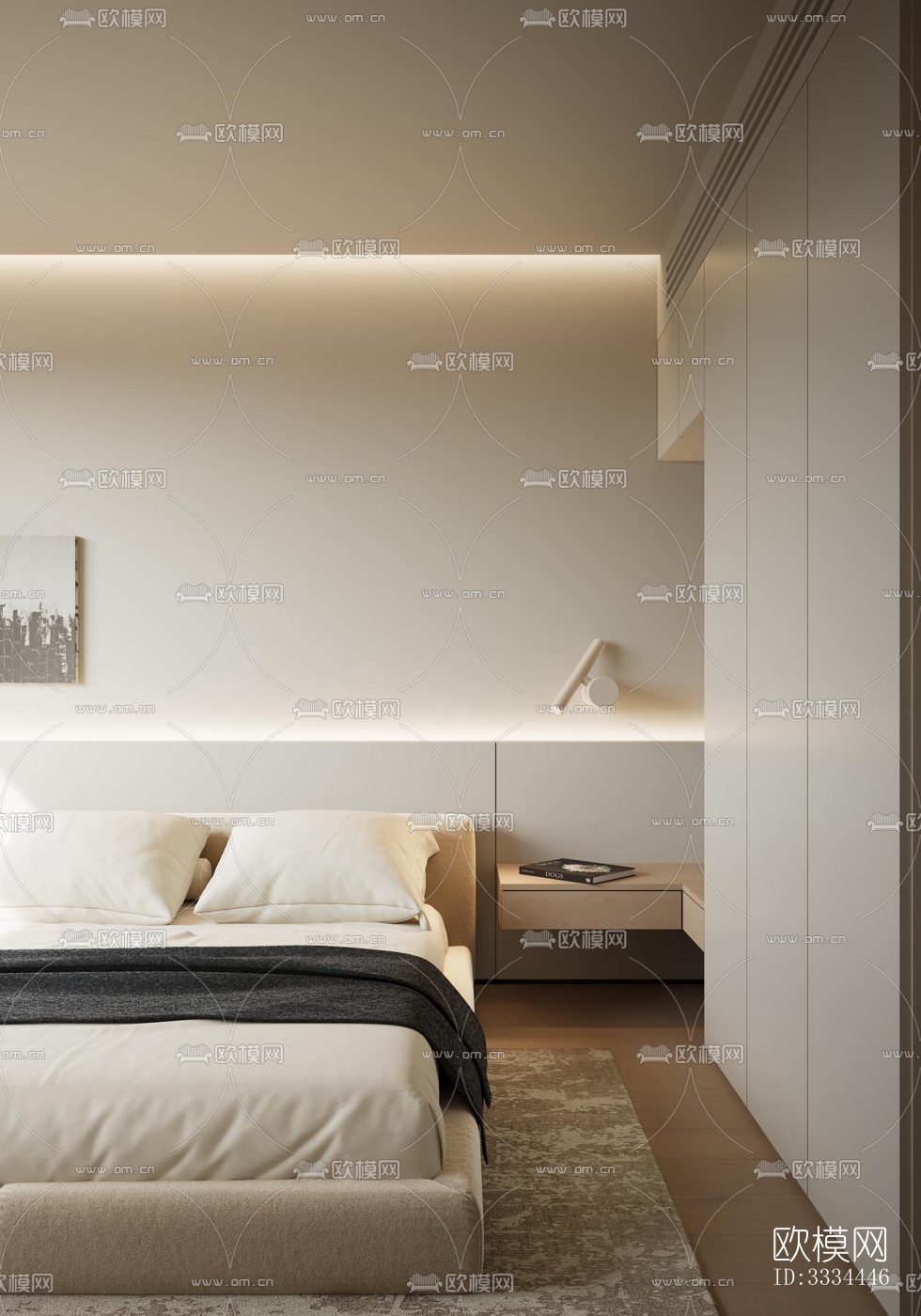 现代卧室效果图下载（渲染图5）