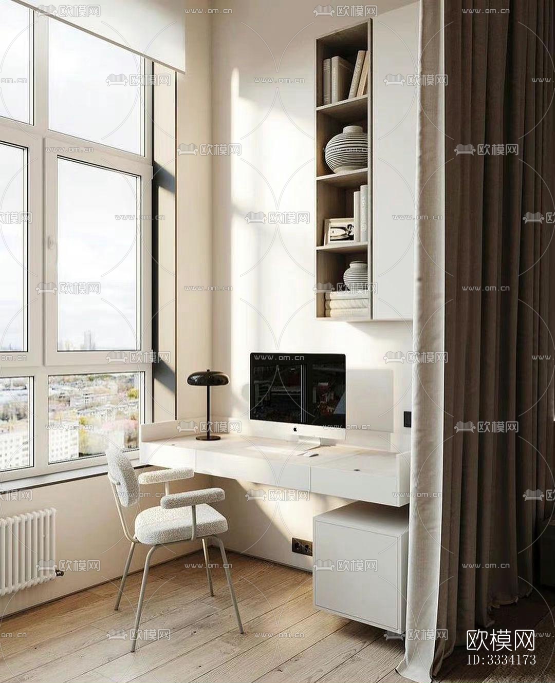 现代卧室效果图下载（渲染图5）