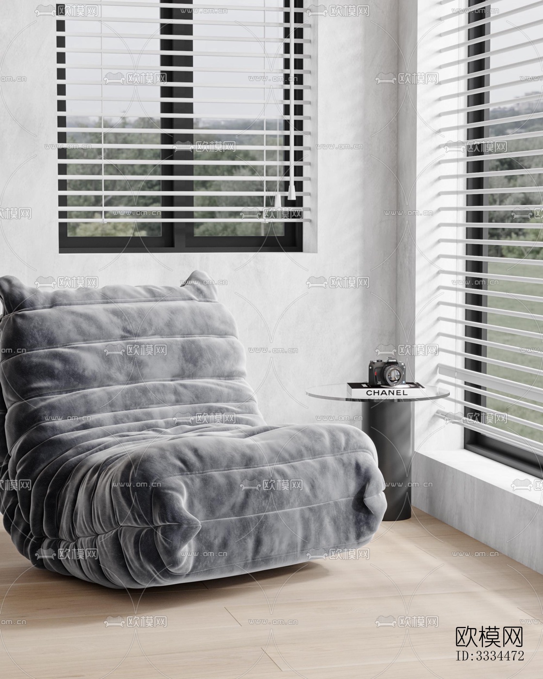 现代客厅效果图下载（渲染图8）