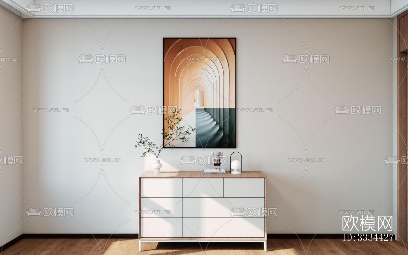 现代卧室效果图下载（渲染图8）