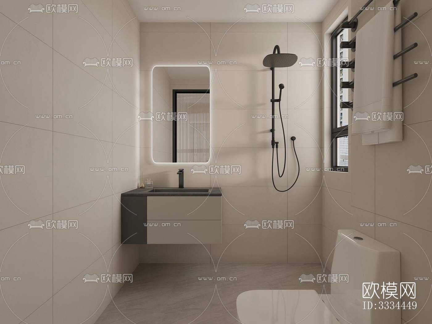 现代卧室效果图下载（渲染图6）