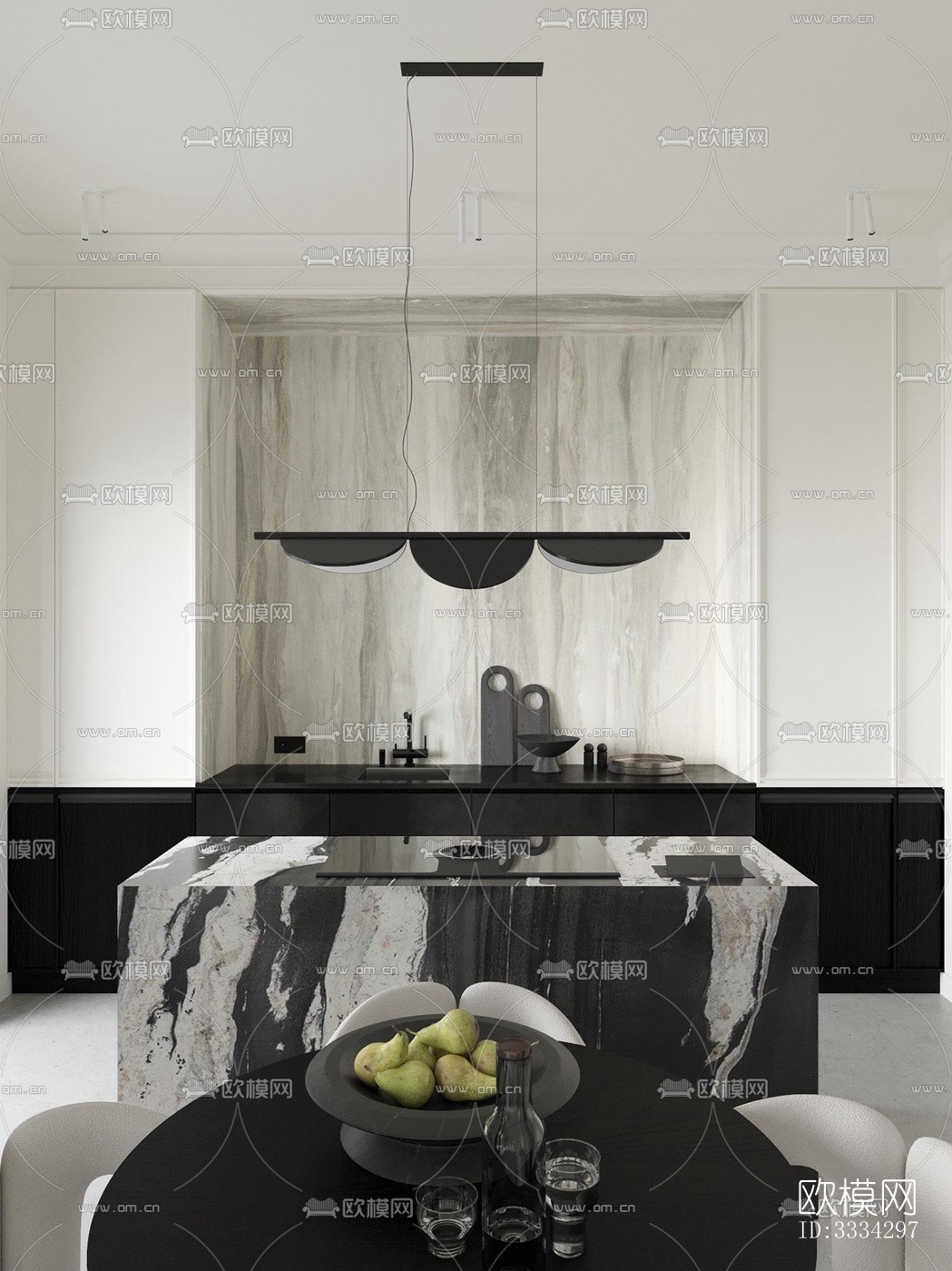 现代卧室效果图下载（渲染图9）