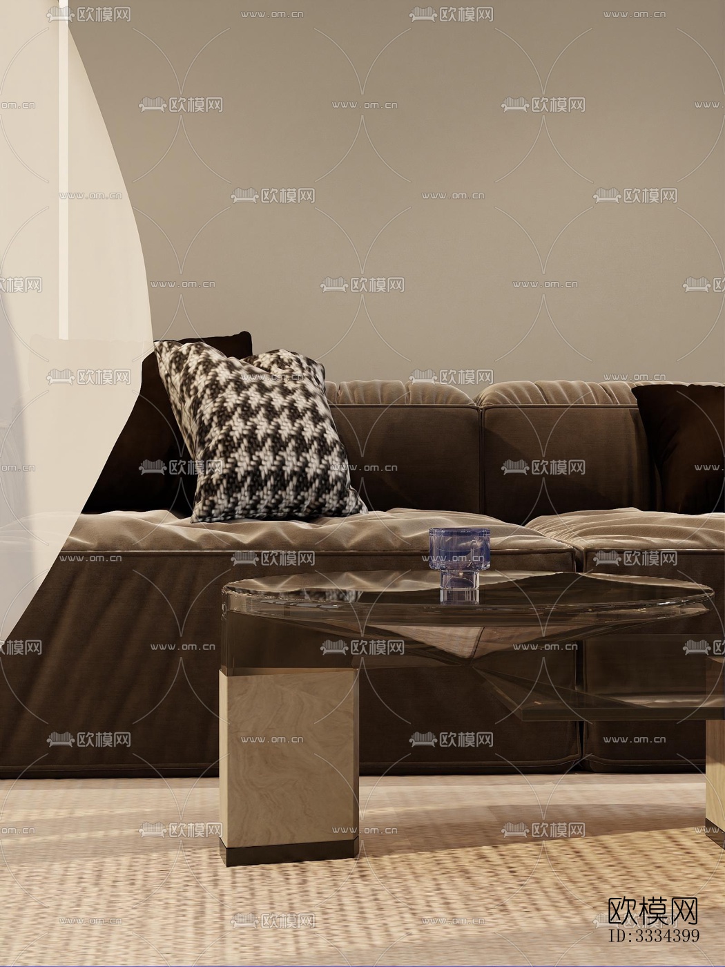 现代卧室效果图下载（渲染图4）