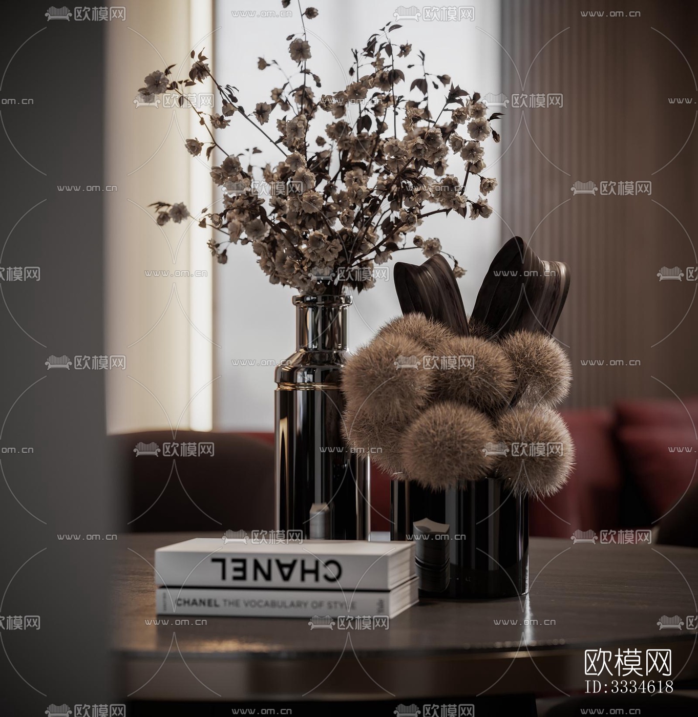 现代客厅效果图下载（渲染图4）