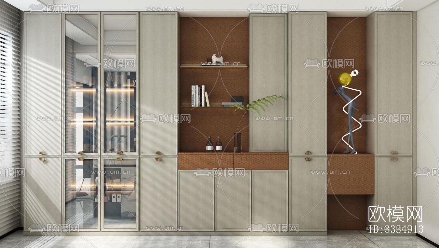 现代餐厅效果图下载（渲染图2）