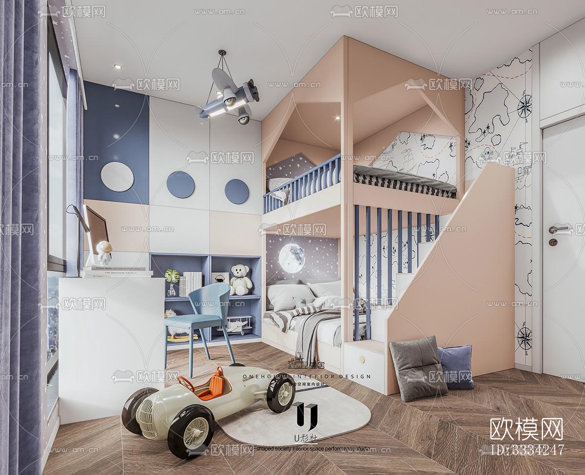 现代卧室效果图下载（渲染图5）