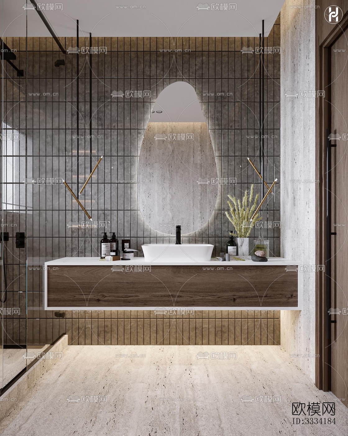 现代卧室效果图下载（渲染图8）