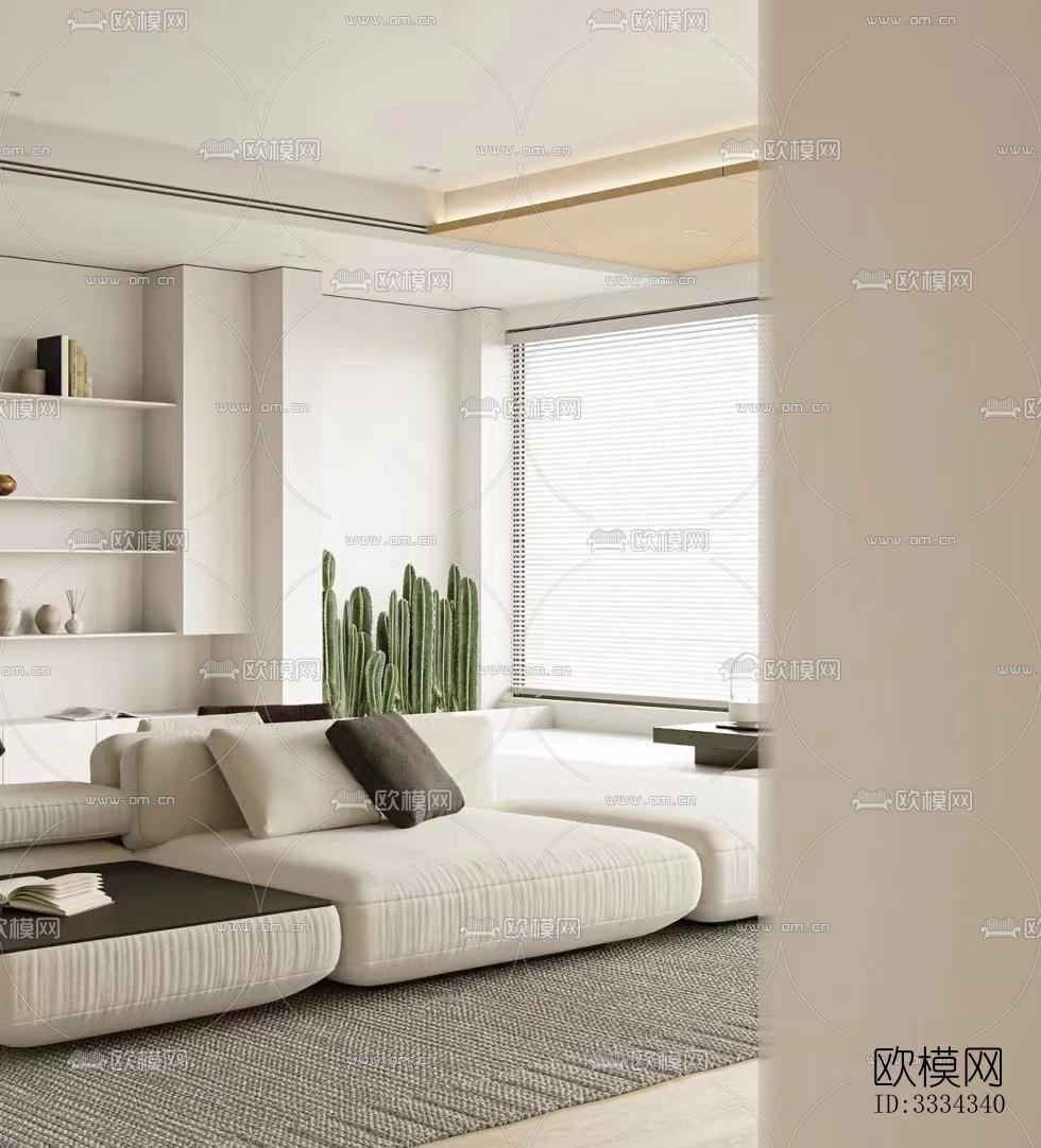 现代卧室效果图下载（渲染图2）