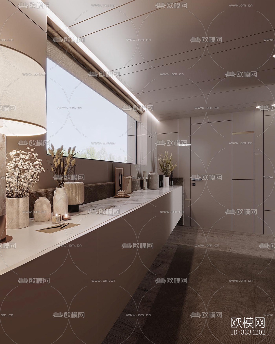 现代卧室效果图下载（渲染图10）