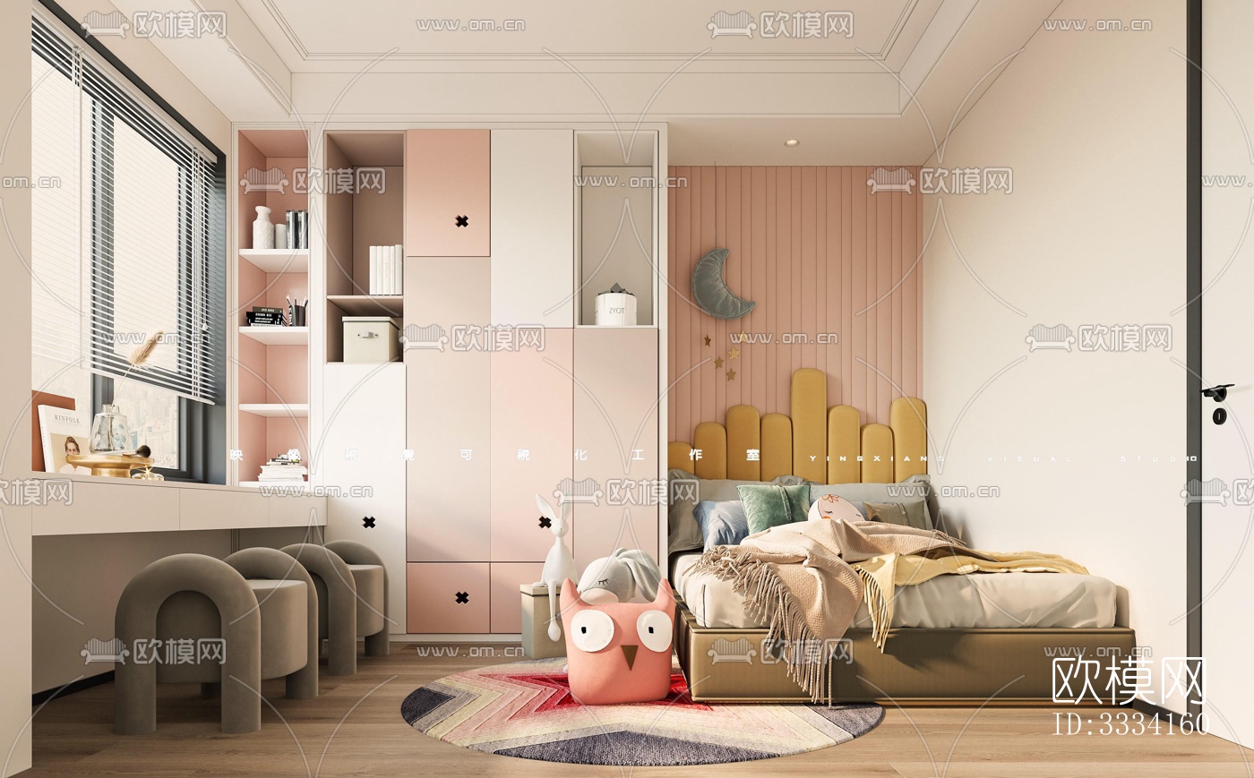 现代卧室效果图下载（渲染图5）