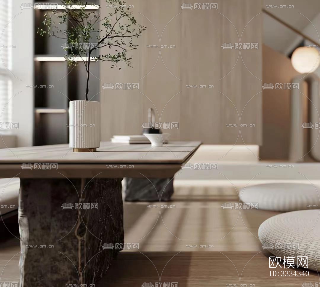 现代卧室效果图下载（渲染图4）