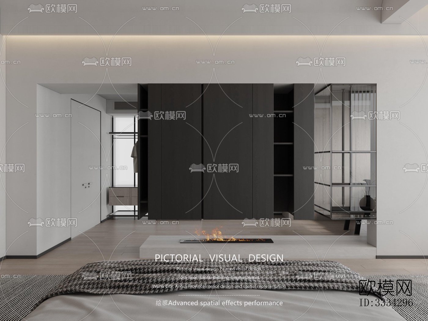 现代卧室效果图下载（渲染图5）