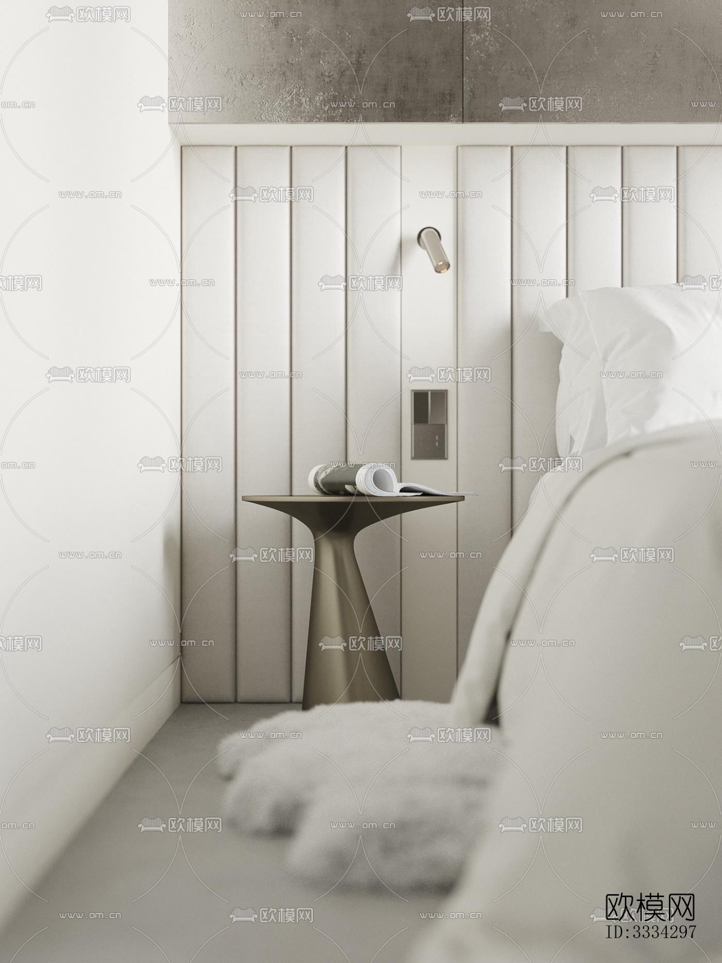 现代卧室效果图下载（渲染图3）