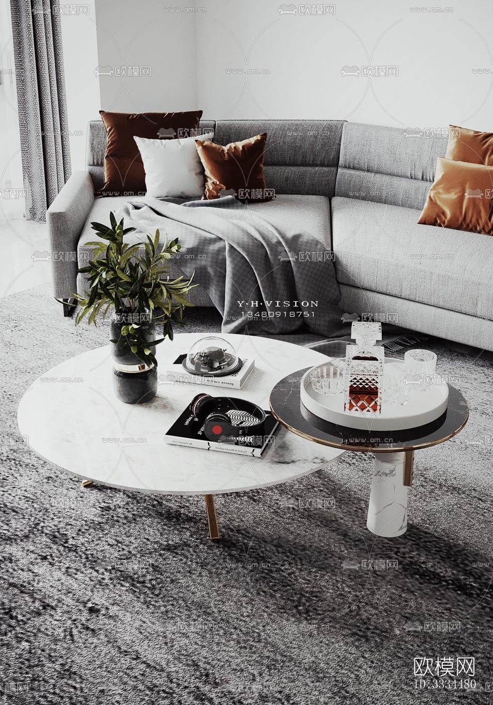 现代客厅效果图下载（渲染图1）