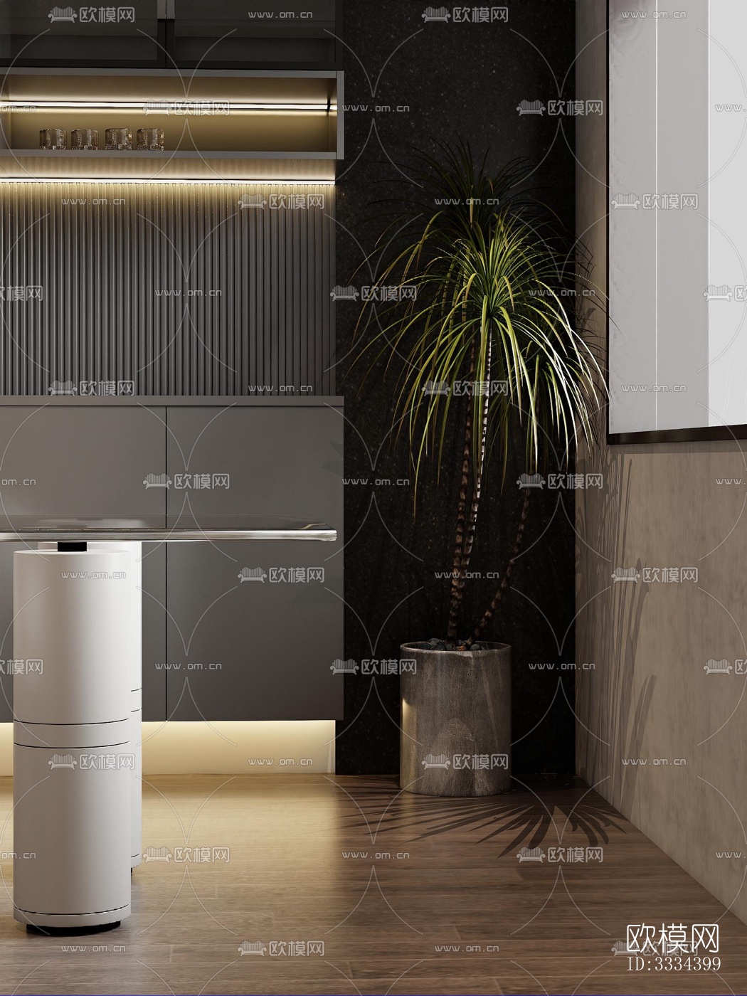 现代卧室效果图下载（渲染图5）