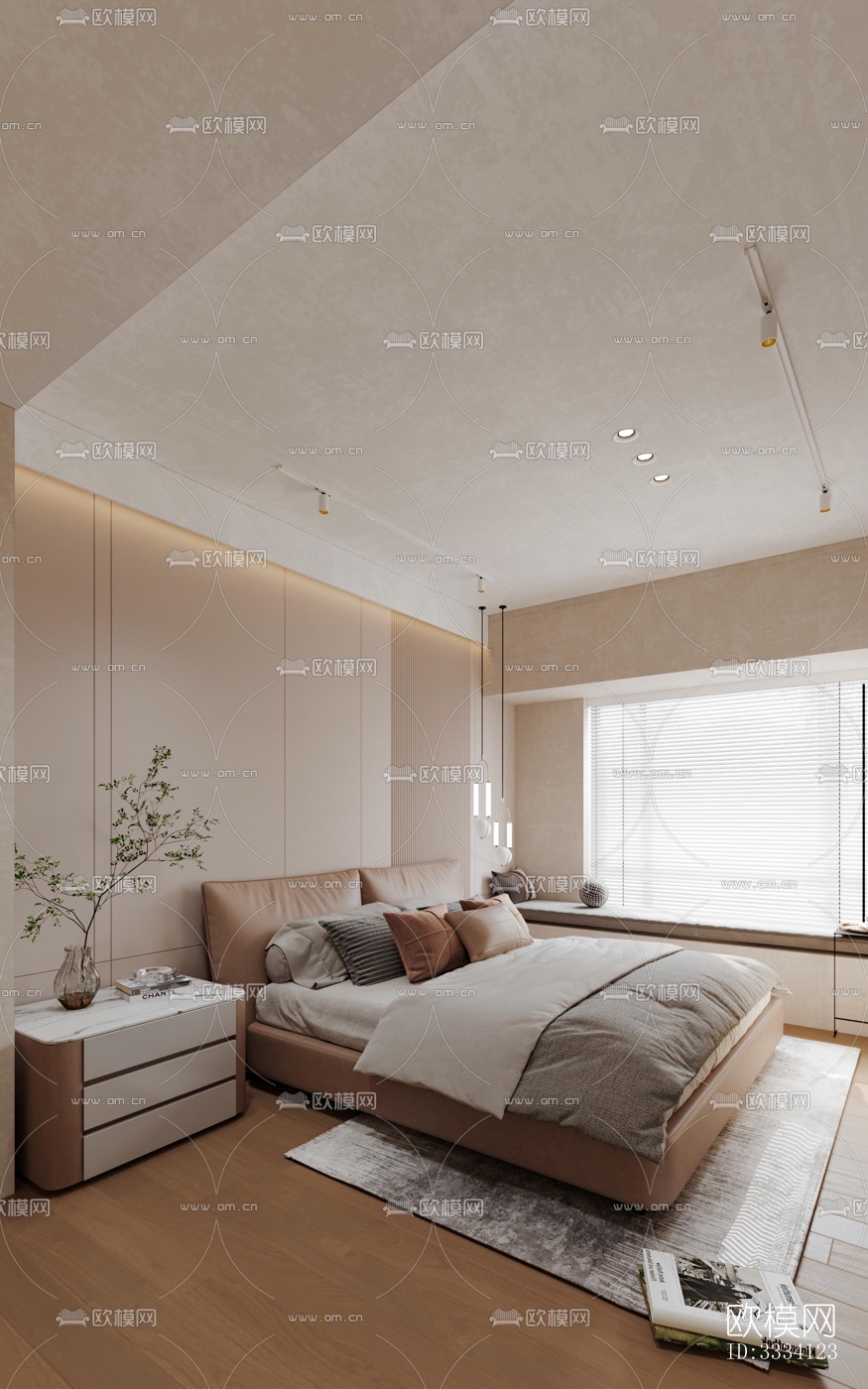 现代卧室效果图下载（渲染图2）