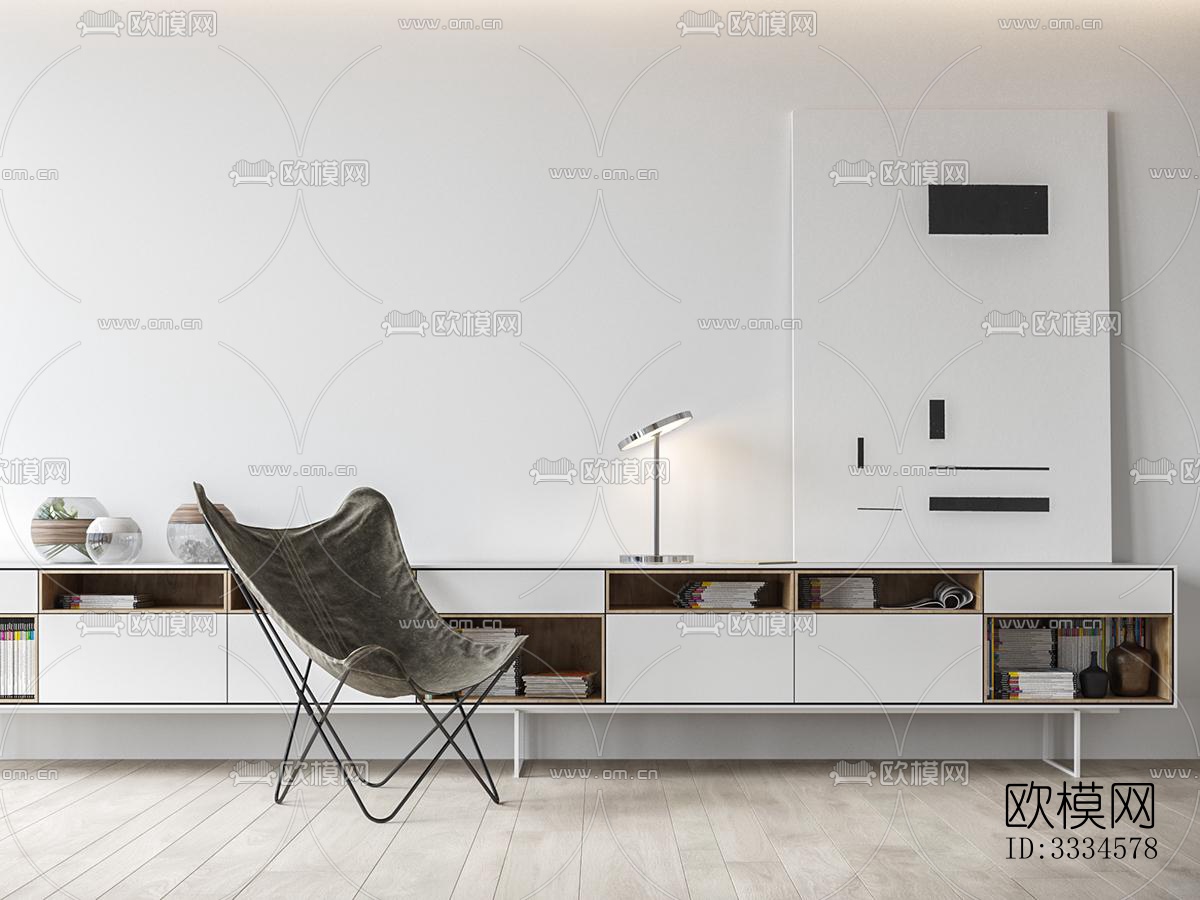 现代客厅效果图下载（渲染图13）