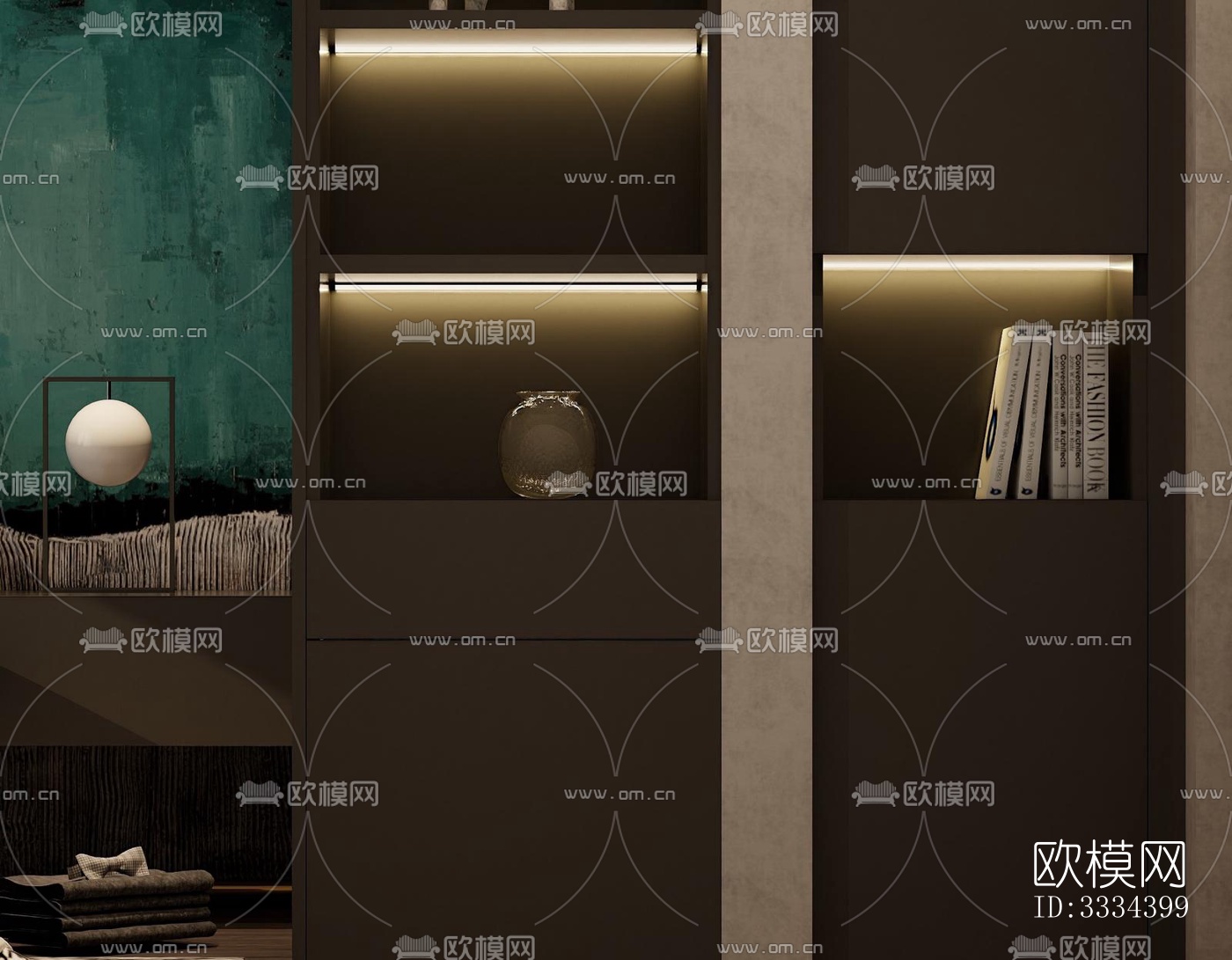 现代卧室效果图下载（渲染图3）