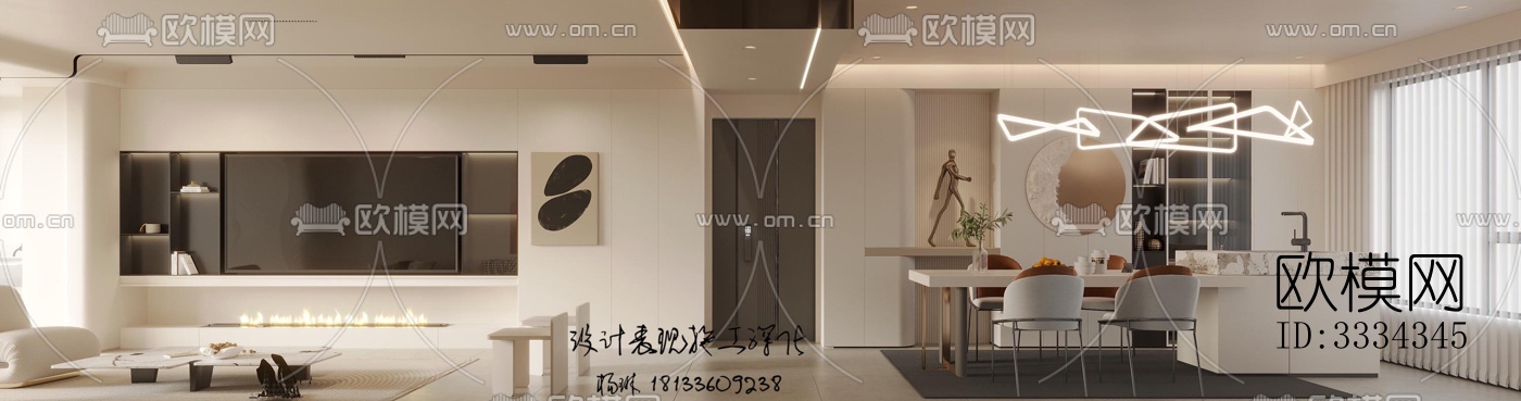 现代卧室效果图下载（渲染图1）