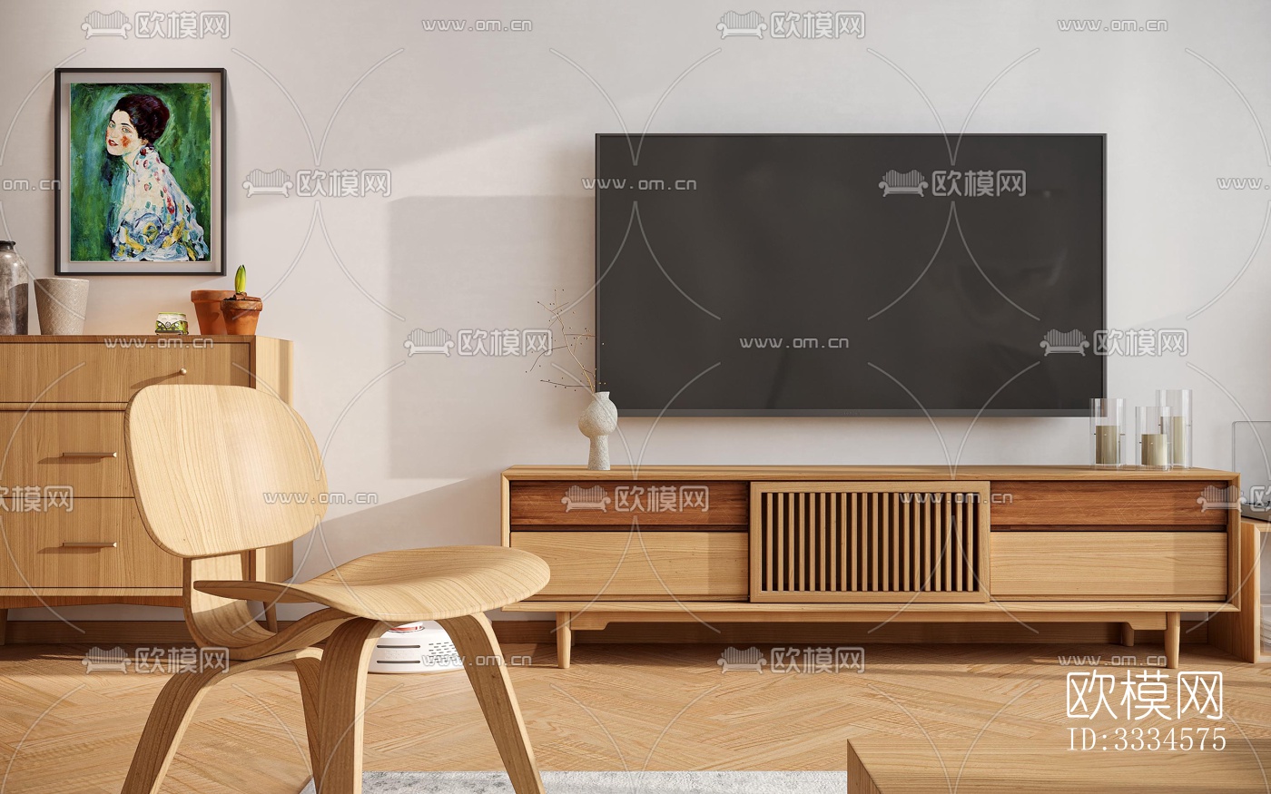 现代客厅效果图下载（渲染图6）