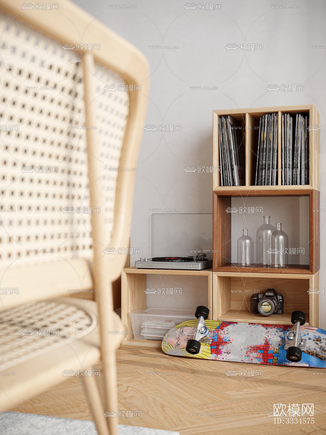 现代客厅效果图下载（渲染图2）