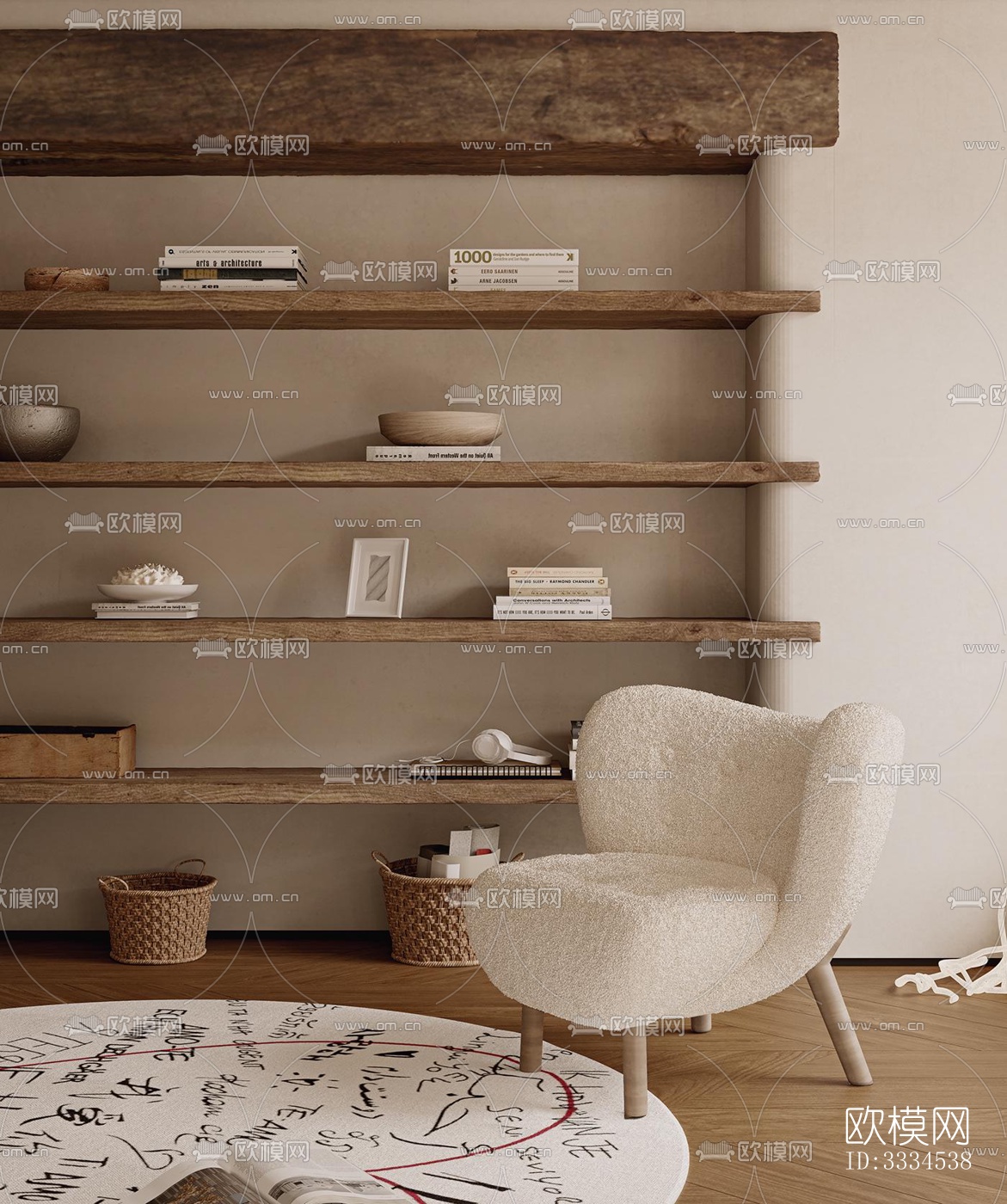 现代客厅效果图下载（渲染图13）