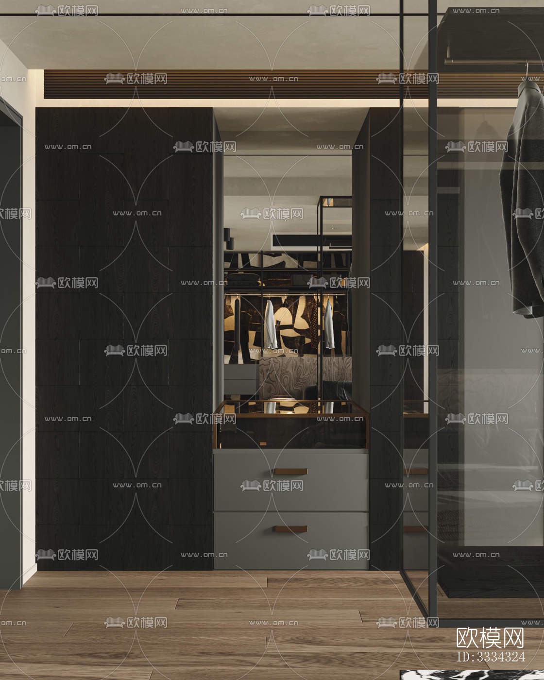 现代卧室效果图下载（渲染图13）