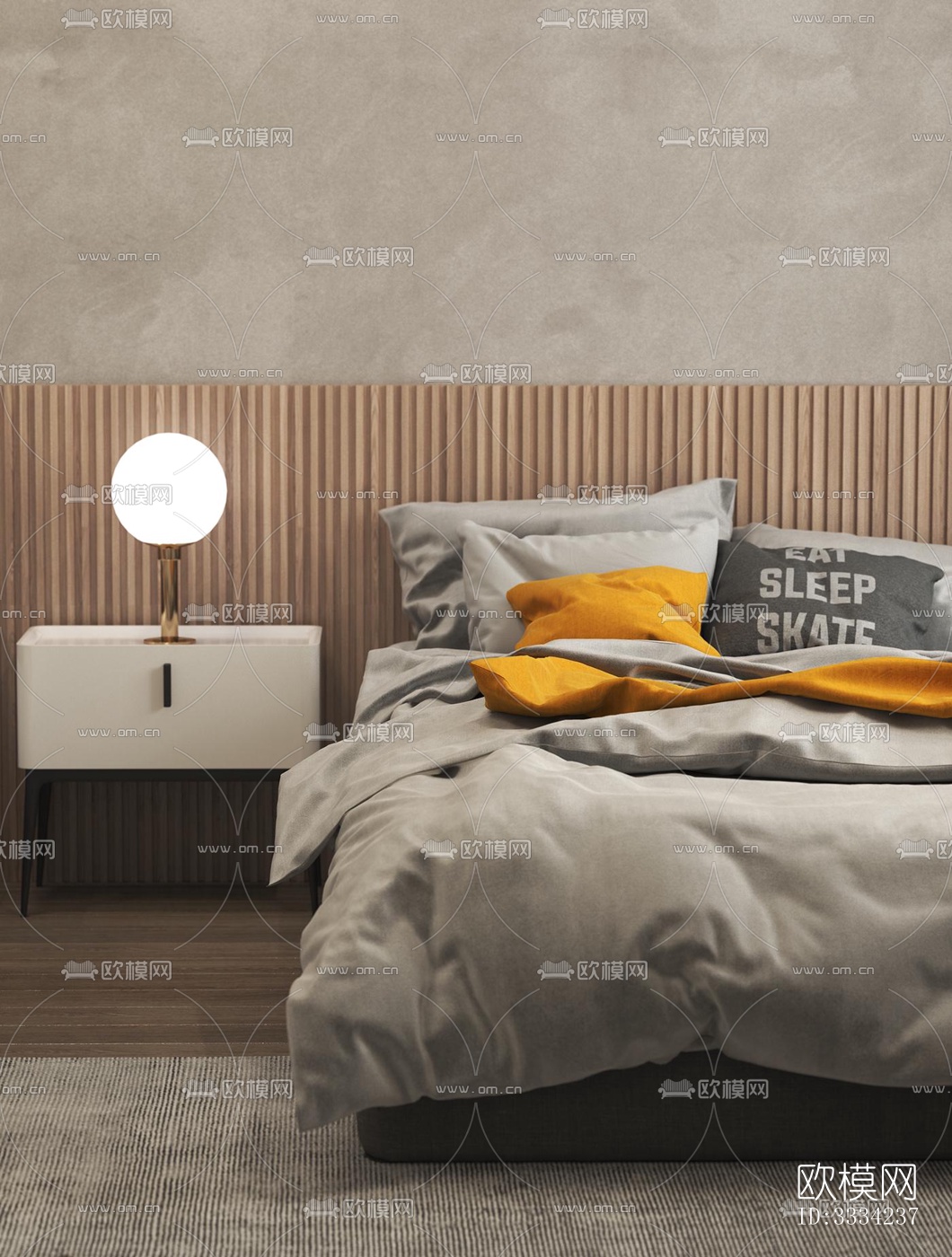 现代卧室效果图下载（渲染图7）