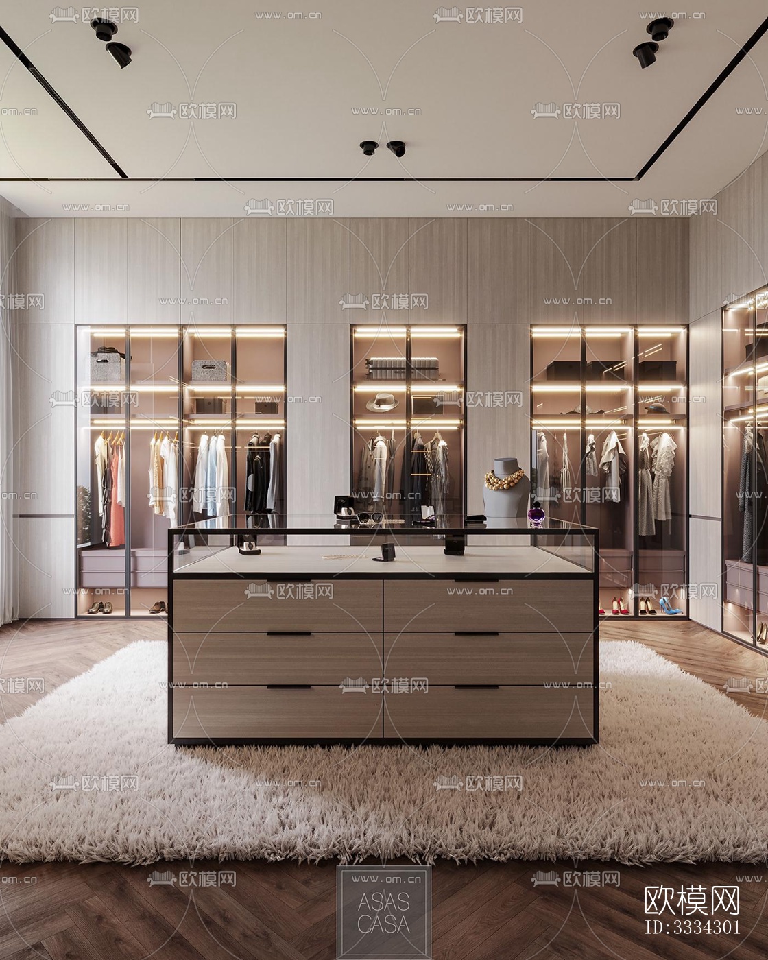 现代卧室效果图下载（渲染图4）