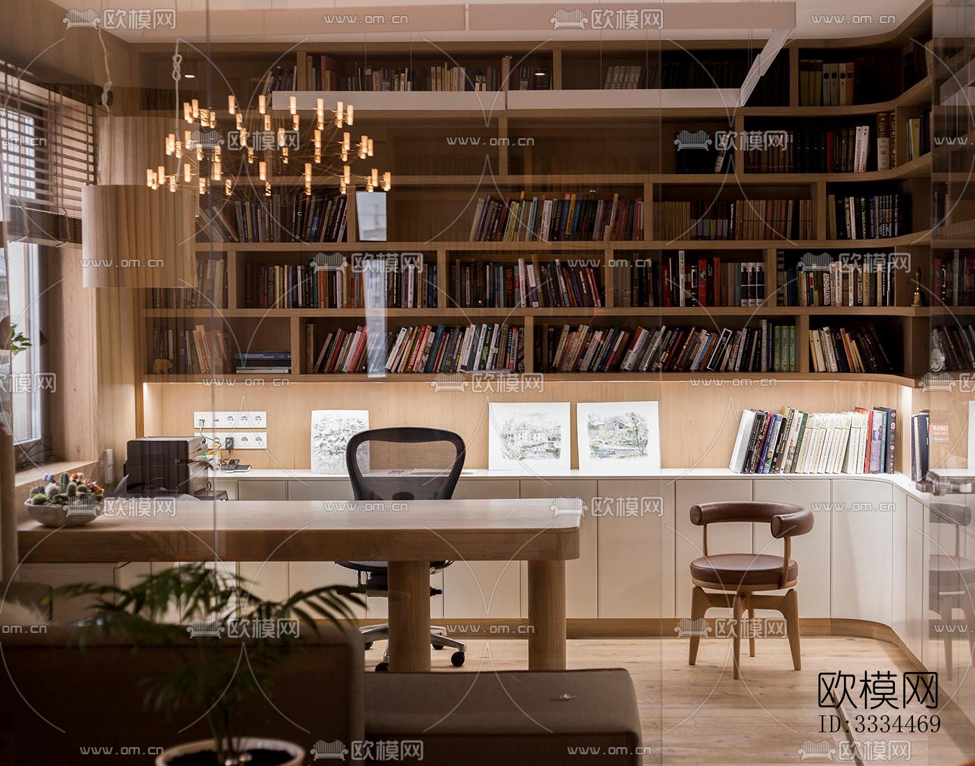 现代客厅效果图下载（渲染图11）