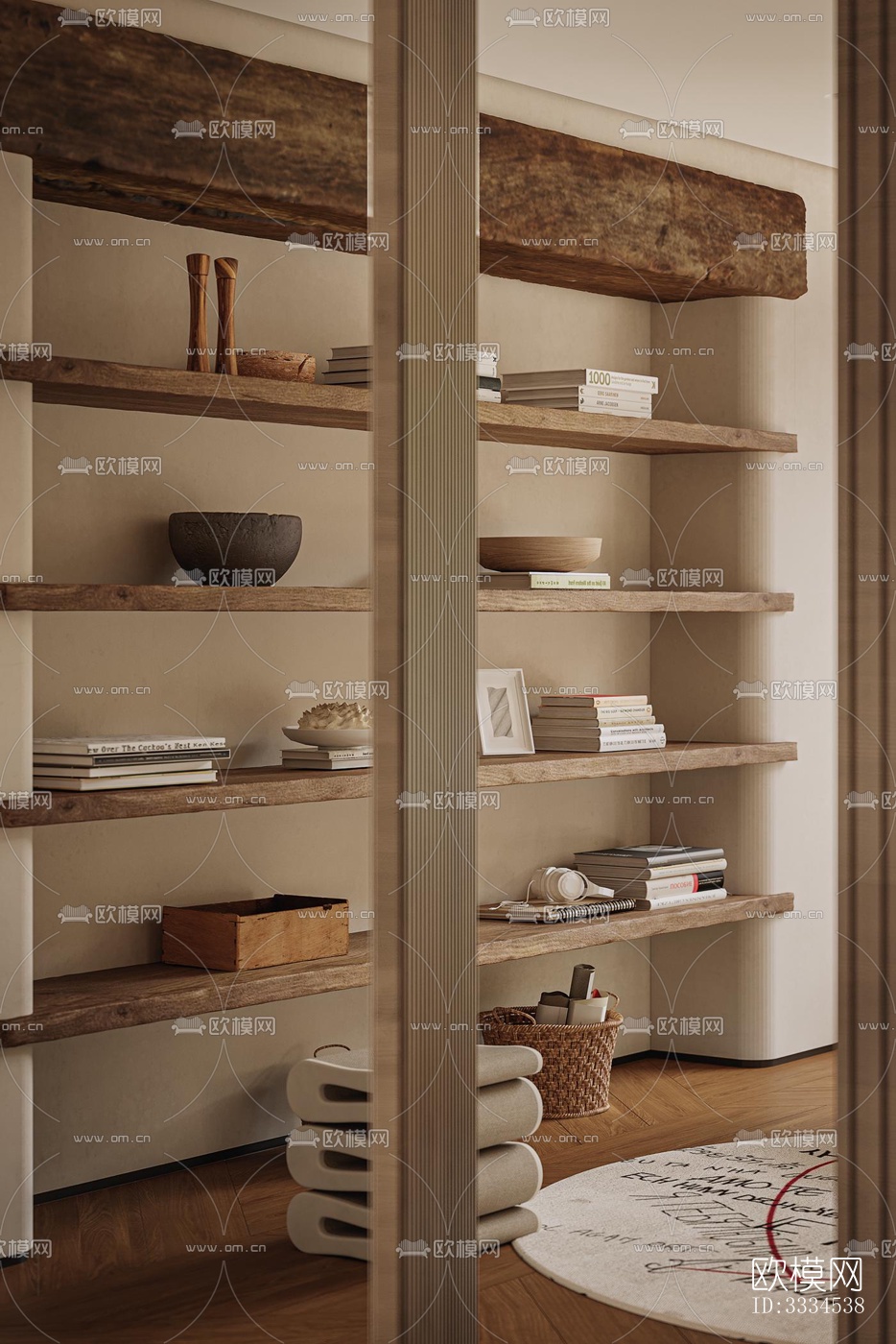 现代客厅效果图下载（渲染图17）