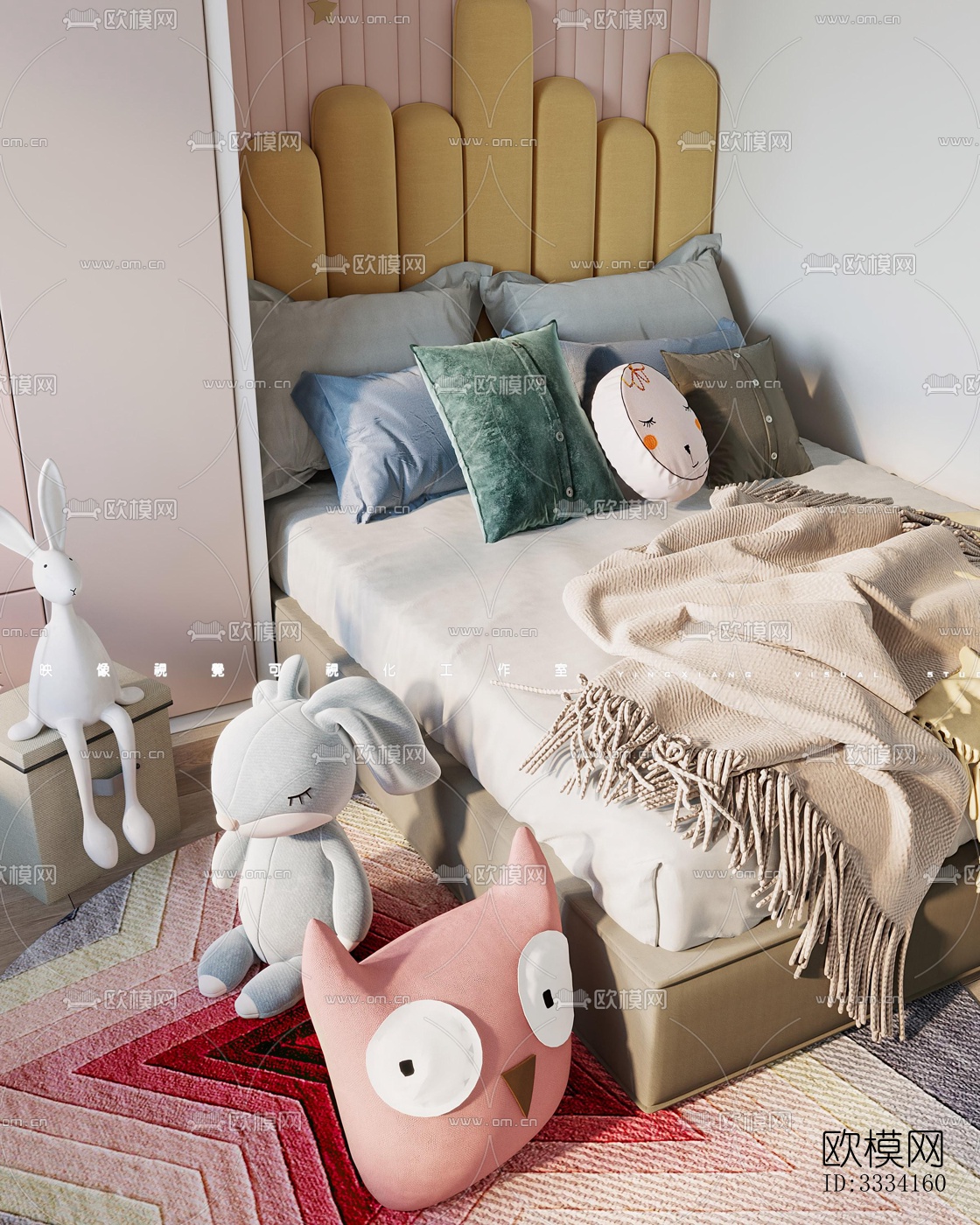 现代卧室效果图下载（渲染图6）