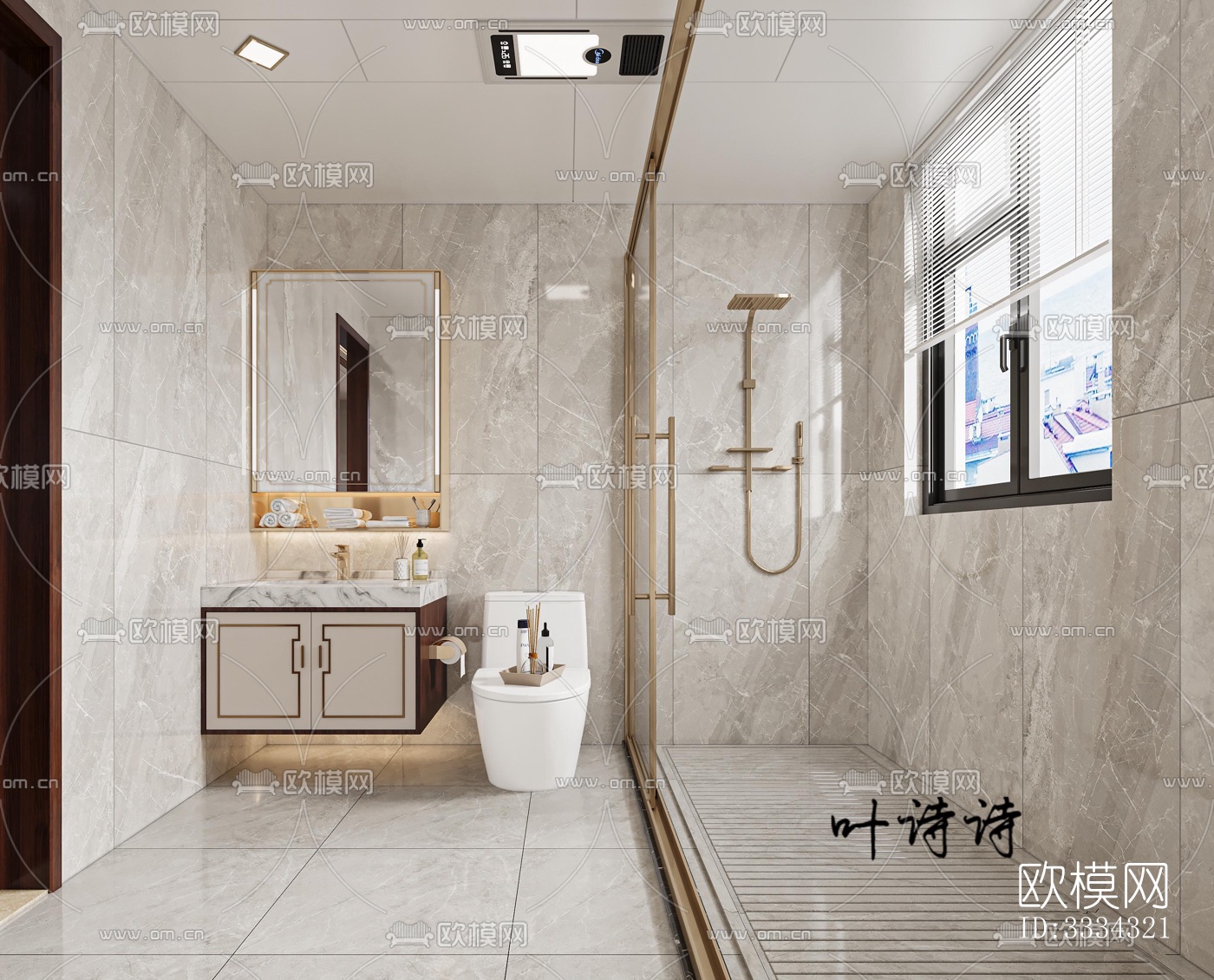 现代卧室效果图下载（渲染图10）