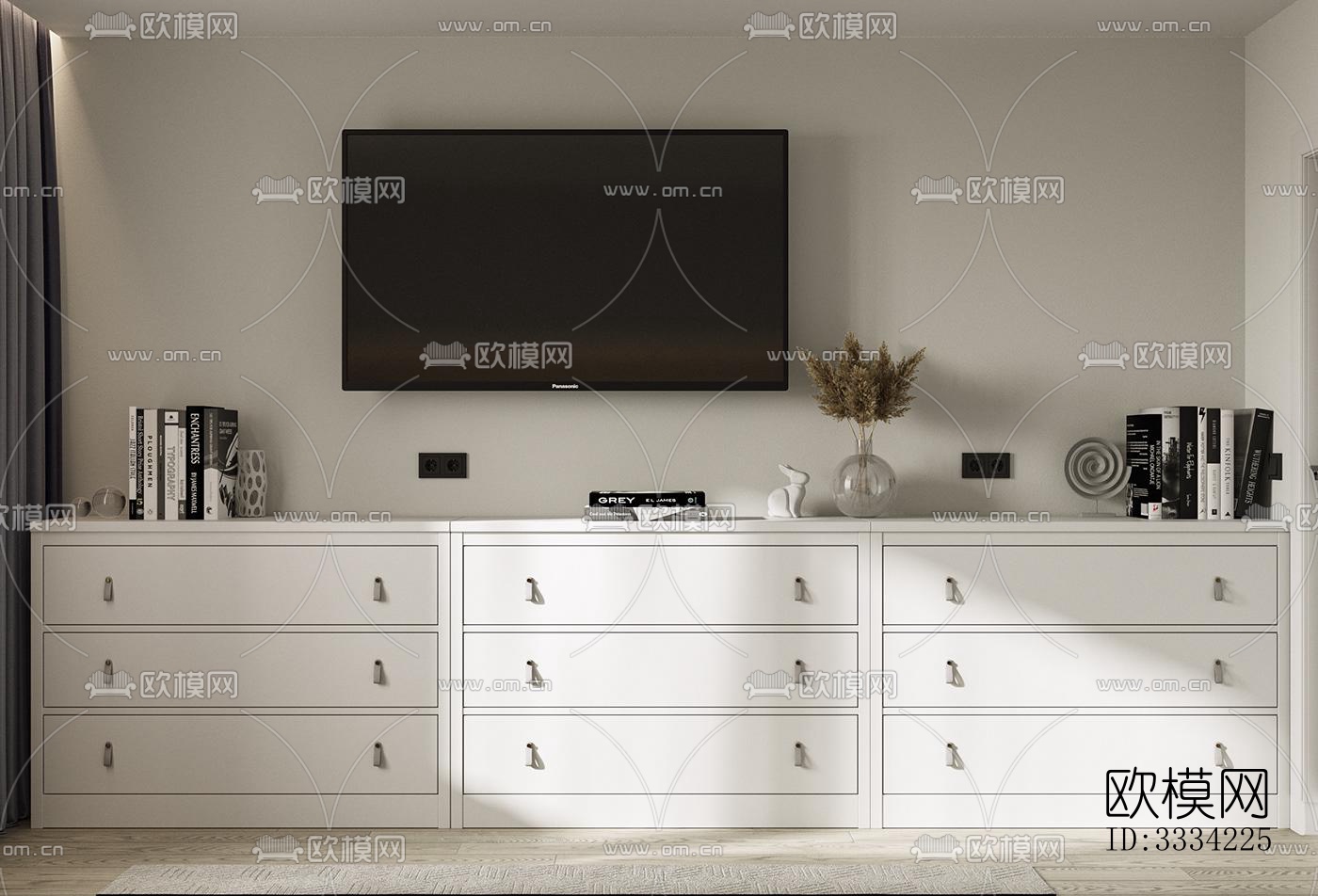 现代卧室效果图下载（渲染图3）