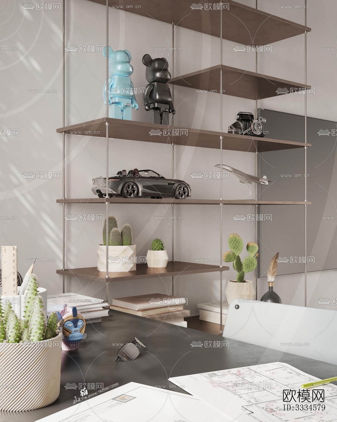 现代客厅效果图下载（渲染图8）