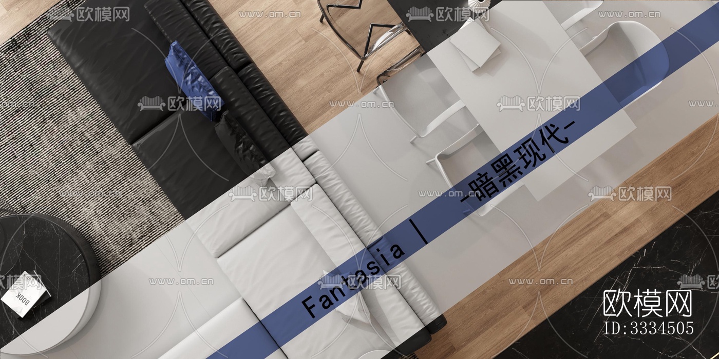 现代客厅效果图下载（渲染图1）