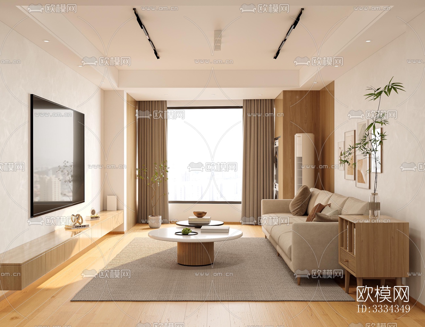 现代卧室效果图下载（渲染图5）