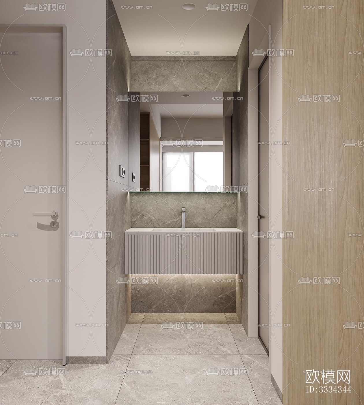 现代卧室效果图下载（渲染图6）