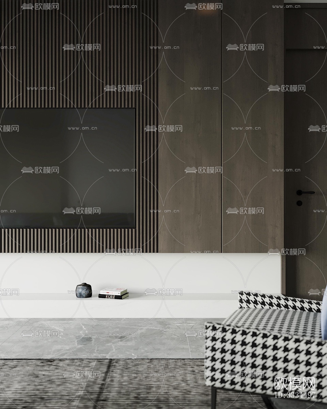 现代客厅效果图下载（渲染图9）