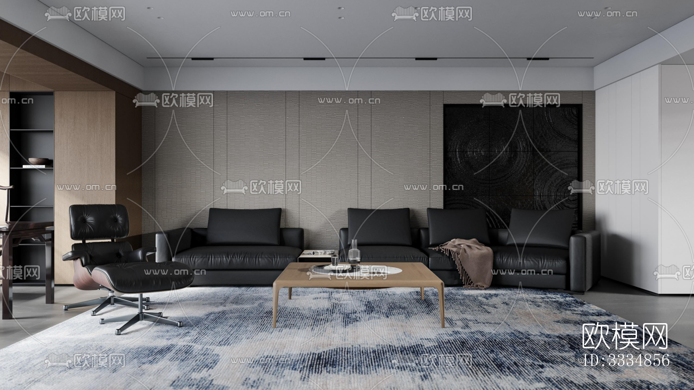 现代餐厅效果图下载（渲染图3）