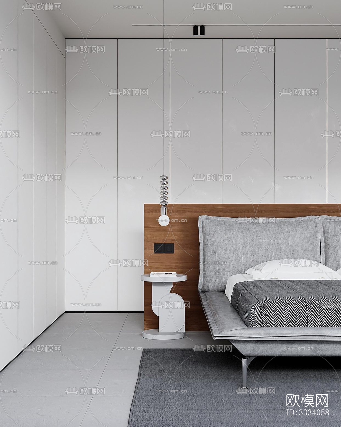 现代卧室效果图下载（渲染图2）