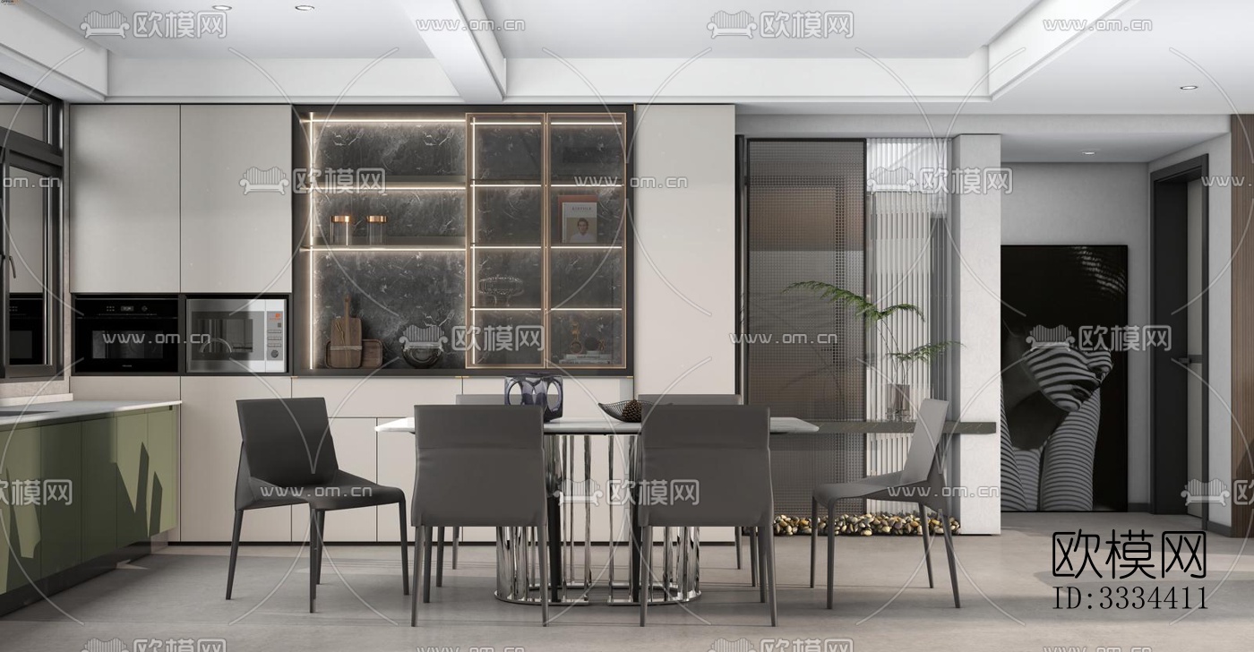 现代卧室效果图下载（渲染图4）