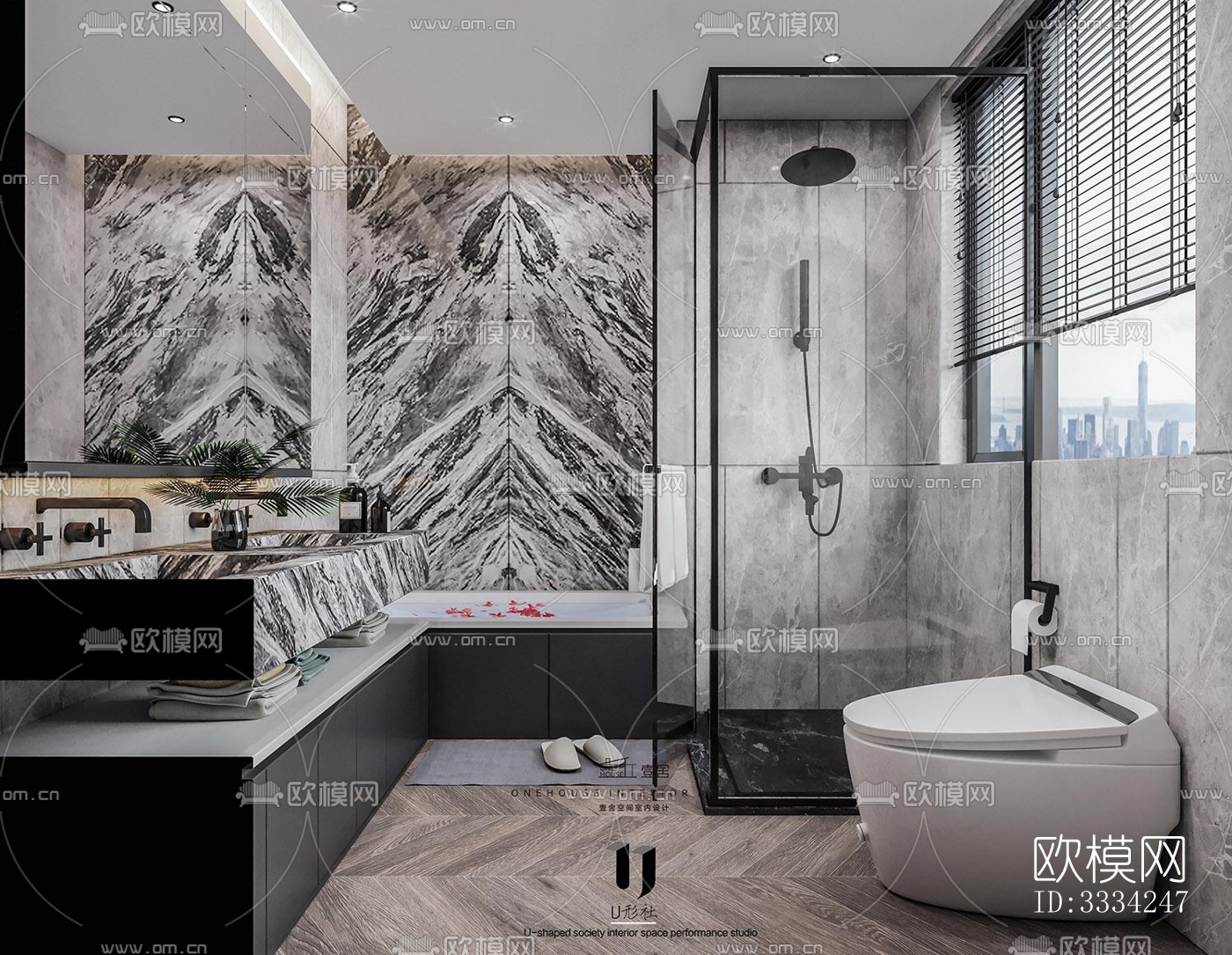 现代卧室效果图下载（渲染图7）