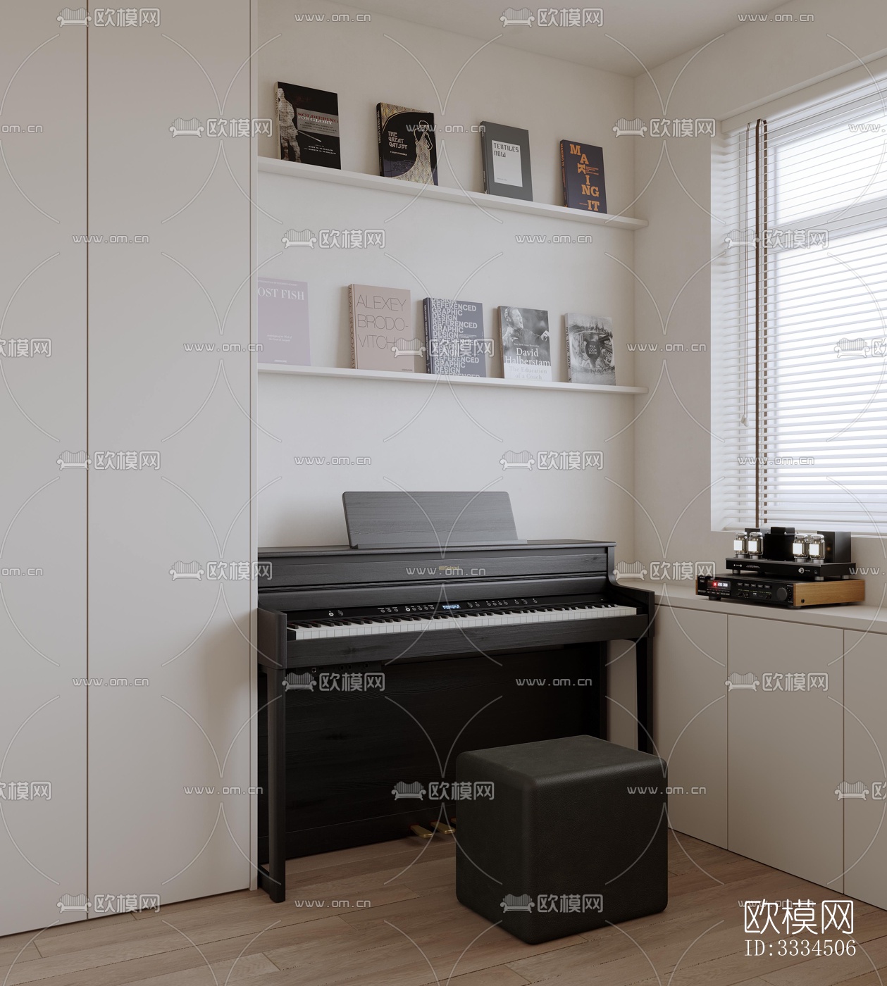 现代客厅效果图下载（渲染图6）